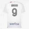 Camiseta de fútbol AC Milan Giroud 9 Segunda Equipación 23-24 - Hombre